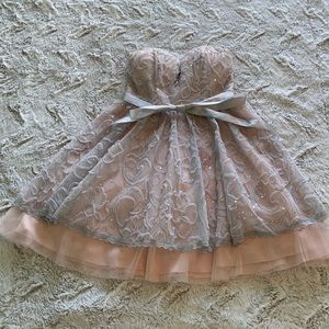 Special occasion lace dress. Strapless. Worn once! Size 1